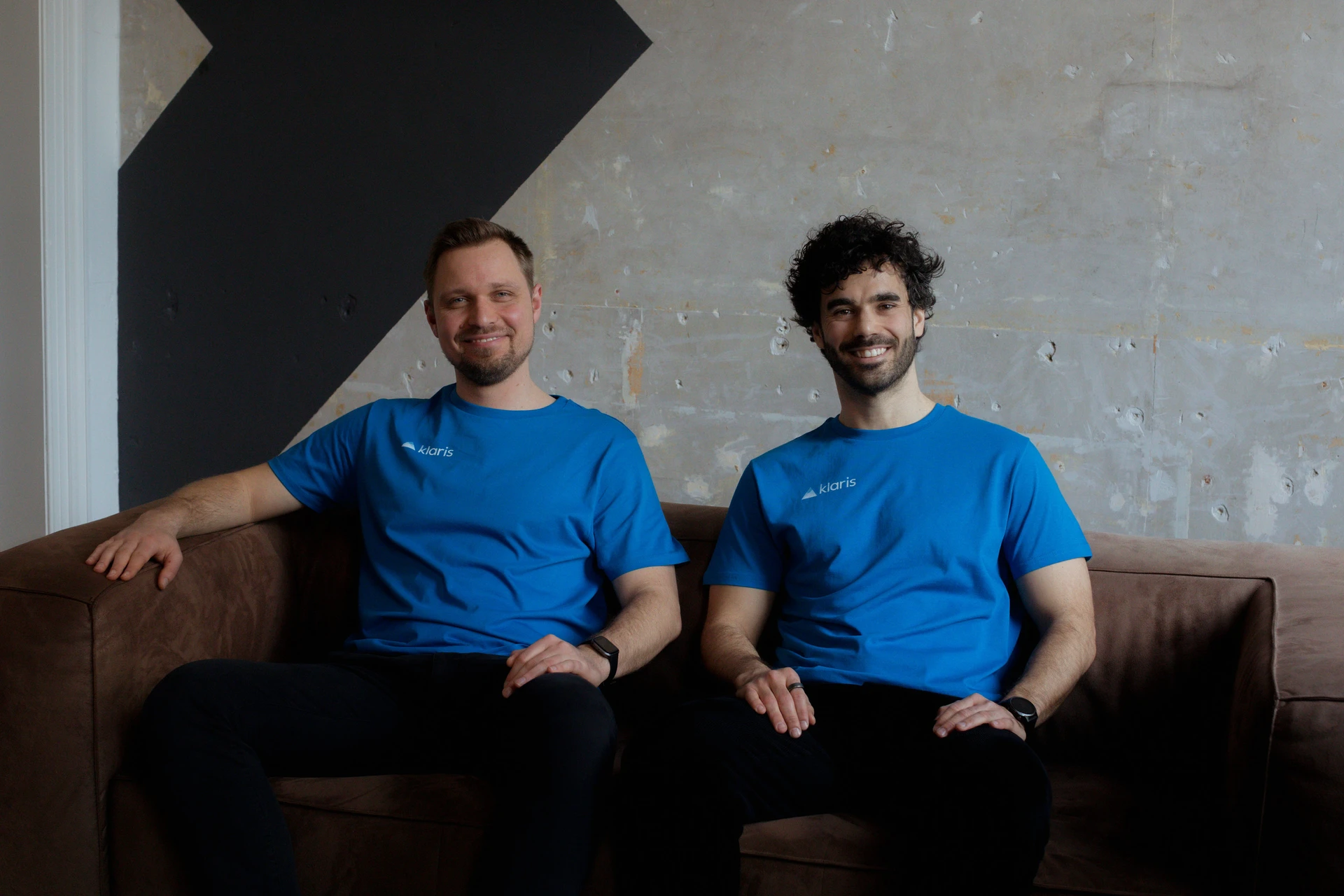 Mihai-Sorin Dobre and Francesco Corazza, co-founders of Klaris AI